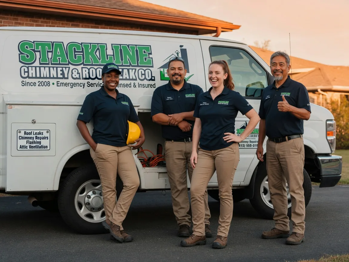 Chimney flashing repair company in Friendswood, TX